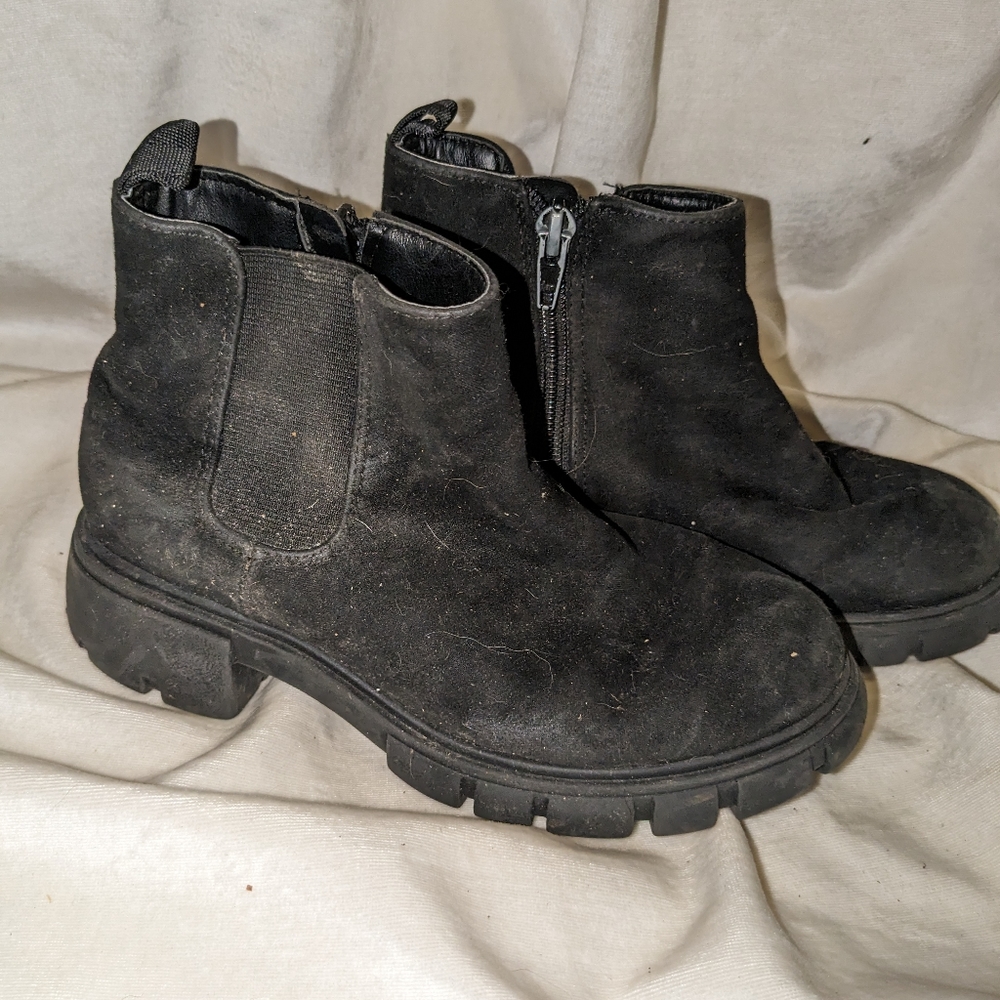 Girls Wonder Nation Black Booties